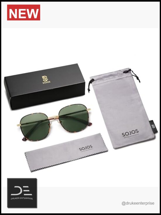 Classic Trendy Square Sunglasses with UV400 Protection main image 6